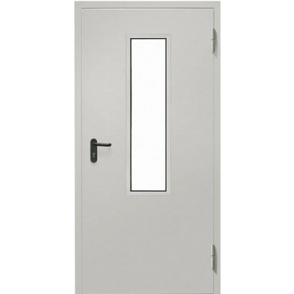 Техническая дверь металлическая со стеклом TH-008